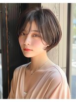 ゴカンムード(Gokan mood)&nbsp;ハイライトバレイヤージュダブルカラーショートカット30代40代