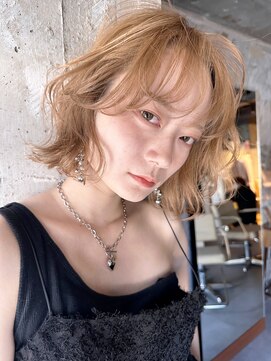 アイティーバイアルバム 松戸店(IT by ALBUM) メルティカラー似合わせカットウェーブミディアム_9677