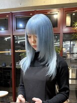 ヲタク(wotaku.)&nbsp;ブルーカラー水色カラーペールブルーケアブリーチハイトーン