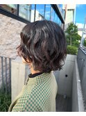 ボブウルフパーマ