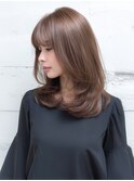 ★暗めカラーグランマッシュフェイスフレーミングデザインカラー