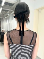 ロイオブジゼル(roi of GiseL)&nbsp;カチモリ　お団子　リボンアレンジ　結婚式　同窓会　20代30代