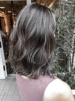 ネオリーブサイン 大森店(Neolive sign) ナチュラルコントラストハイライト アッシュグレージュ【大森】