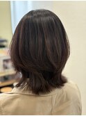 肩にかかるくらいのミディアムレングス