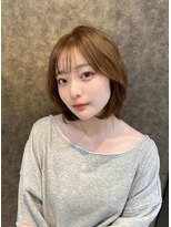 アフロート 武蔵小杉(AFLOAT) レイヤーボブ/韓国風/艶カラー/肩上ボブ/タンバルモリ/20代/30代