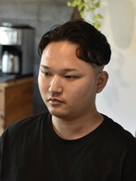 リム メンズヘア(LIM men's hair)&nbsp;夏髪6:4分けリバースフェード【メンズカット/倉敷/中島】