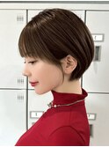 30代40代大人女性/前髪ありショートボブ/ショートヘア/髪質改善