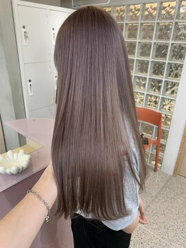 ペレ アネックス 大阪梅田茶屋町店(PELE ANNEX) くびれヘア/アプリコットオレンジ/ハイライトカラー/梅田