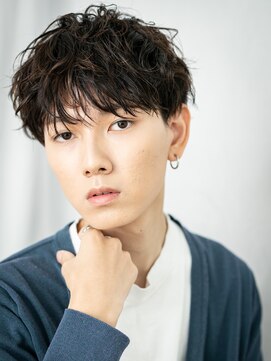 モッズヘア メン 新所沢店(mod's hair men) アッシュブラッククロップツイストパーマd新所沢　社会人