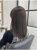 透明感カラー/グレージュ/-5歳の美髪へ