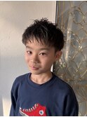 すっきりジュニアショートヘア