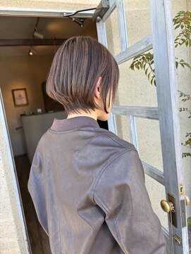 ハイライトショートヘア
