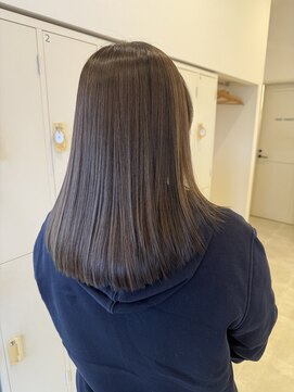 サラ ビューティー サイト 古賀店(SARA Beauty Sight) 髪質改善縮毛矯正/髪にドラマを/つるりんちょ/オリーブベージュ