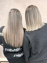 サニー 渋谷(SUNNY)&nbsp;バレイヤージュ、ハイライト、レイヤーカット、ケアブリーチ