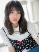 モッズ ヘア 福岡姪浜店(mod's hair)&nbsp;mod's姪浜/ダークグレー大人ガーリーミディアムレイヤーカットj