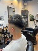 メンズメッシュXフェードスタイル