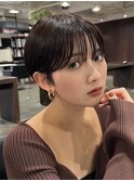 コンパクトショートカット丸みショートくびれショートボブ表参道