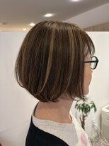 アズールサン 草加西口店(azule-sun)&nbsp;ハイライトカラー,白髪ぼかし,ベージュ,ショートボブ【草加】