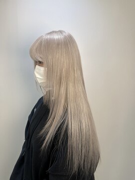 アッシュ 戸塚店(Ash) 【戸塚美容室】ホワイトベージュロング