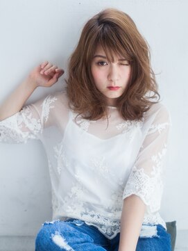 シュア(SURE) ☆［外国人風］フェミニンロブスタイル♪　【SURE 自由が丘】