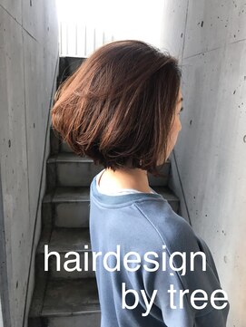 美容室 ツリー(Tree) ノンブローでおさまる大人 ボブ 『Tree hairsalon 』本厚木