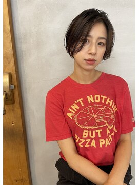 ソルト(Salt) 大人可愛いショートボブ×オリーブベージュ［福岡/天神/大名］