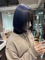 ヘアーアンドメイク ビス(HAIR&MAKE bis) 色落ちも綺麗に♪ラベンダーブルーカラー☆【多田 華歌】