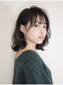 外ハネロブ/切りっぱなしボブ/レイヤー/30代/40代/50代/梅田