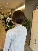 ミルクティーアッシュハイトーン透明感グレージュ極細ハイライト