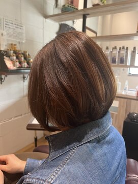 チアー ヘアリラクゼーション(cheer HAIRRELAXATION) クセを活かしたショートボブ