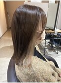 haru インナーカラー ベージュ 久留米