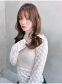 Aimee町田 小顔レイヤー×スプリングブラウン