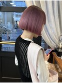 ボブ/ピンクカラー/ミニボブ