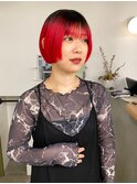 マッシュボブ×根元が伸びても気にならないルーツカラー