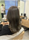 オリーブグレージュ/オリーブベージュ/グレージュ/艶髪