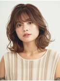 ★外ハネボブ/エギョモリ/菱形ボブ/ペールベージュ[新宿]
