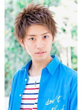 リップス レイ ギンザ(LIPPS Ray GINZA) 爽やかアップバングショート　ツーブロック　かき上げバング