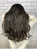 ラフウエーブ_ホワイトアッシュショートパーマ