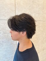 アメラボ 植田山店(Amelab)&nbsp;【フェザーパーマ】刈り上げ 黒髪 マッシュ ウルフ