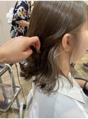 《イヤリングカラー》オリーブ×ホワイトベージュ