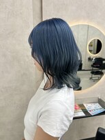 ルノン フィージュ(LUNON fieju)&nbsp;ハイライトカラーくびれヘアアプリコットオレンジ