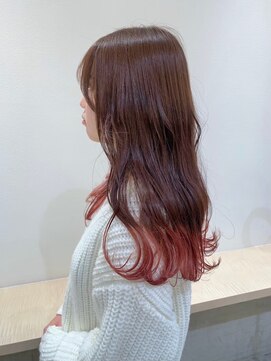 セイドット リー(Say. Ree) Say.ロングレイヤーベビーピンクピンクベージュ韓国風表参道青山