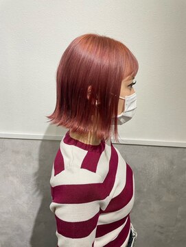 ロッカ(ROCCA) 透明感ピンクボブ