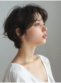 マッシュショート×ニュアンスパーマ