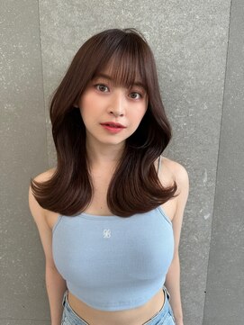 ロンド レア 天神大名店(Lond Le’a) 暗めカラー/デザインカラー/フェイスフレーミング/ミディアム