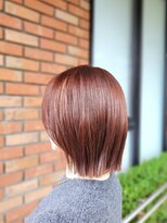 アン アオヤマ(Ann AOYAMA)&nbsp;切りっぱなしBOB／マロンブラウン