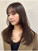 レイヤーカットミディアムレイヤー顔周りレイヤーロングレイヤー