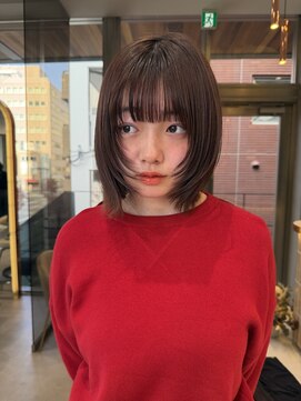 ロンドフルール 大宮東口(Lond fleur) ミニウルフレイヤーカット顔周りカット前髪カット韓国ボブ/大宮