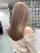 サンクプロジェクト(cinq PROJECT) ミルクティーベージュダブルカラーハイトーンレイヤーカット韓国