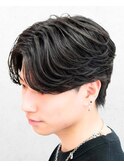 曲がるメンズ縮毛矯正×毛流れセンターパート/名古屋/栄